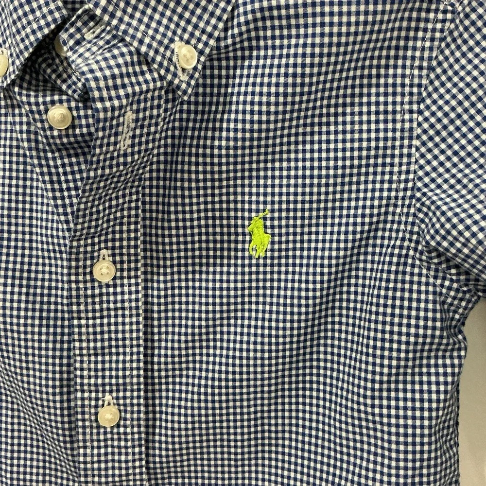 Ralph Lauren Boys‎ Button Down Shirt Lot Of 2 Long Sleeve Sz 4 4T Gingham Preppy